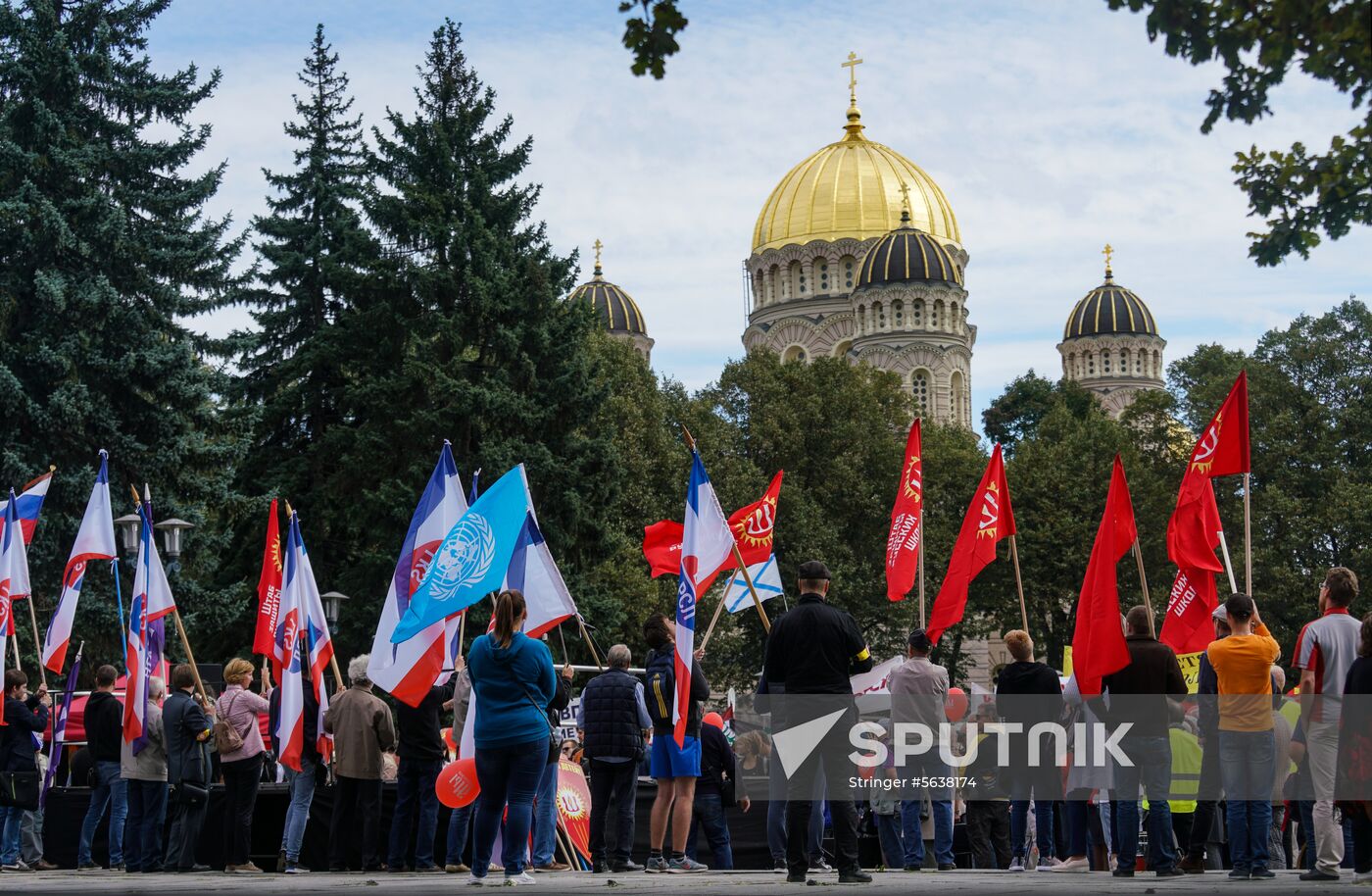 Latvia Russian-language Schools Rally