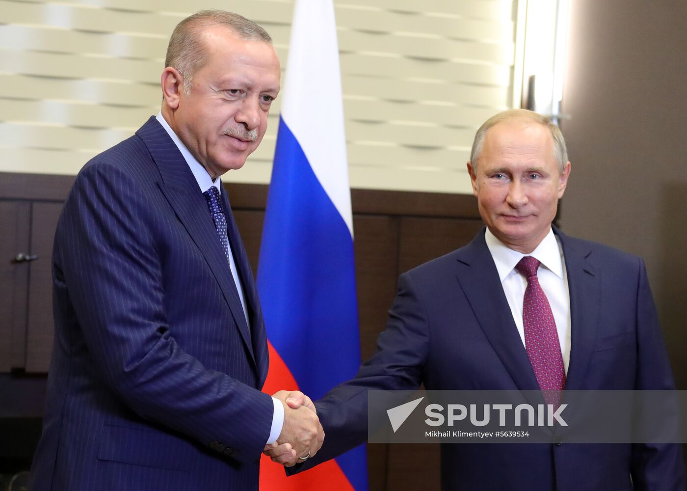 Vladimir Putin meets with Turkish President Recep Erdogan