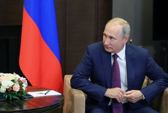 Vladimir Putin meets with Turkish President Recep Erdogan