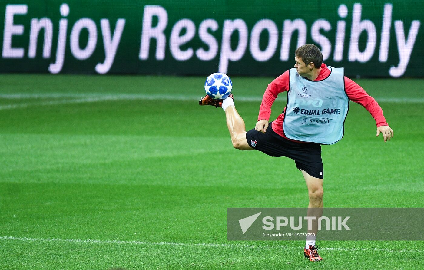 Turkey Soccer Champions League Lokomotiv Training