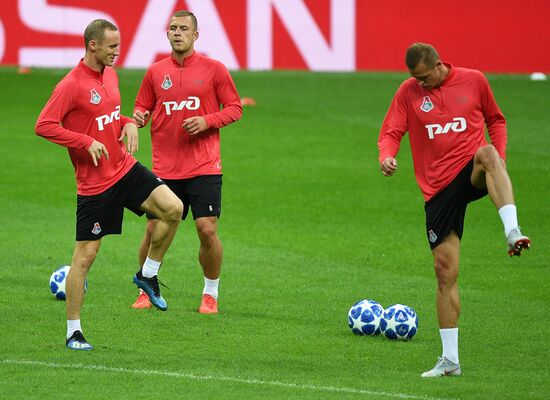 Turkey Soccer Champions League Lokomotiv Training