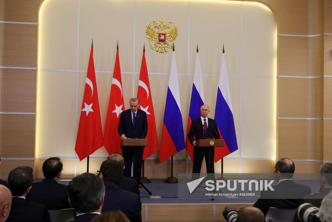 Vladimir Putin meets with Turkish President Recep Erdogan