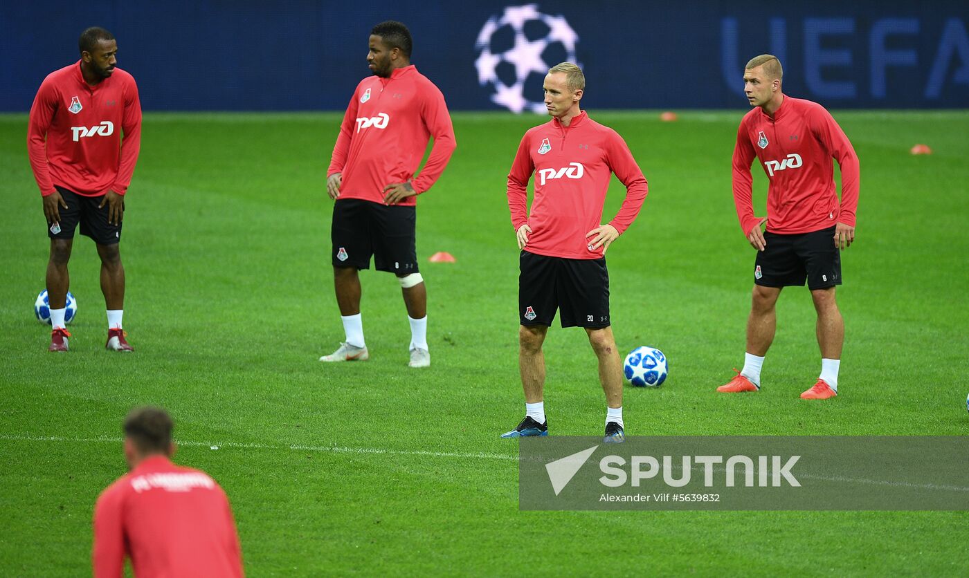 Turkey Soccer Champions League Lokomotiv Training