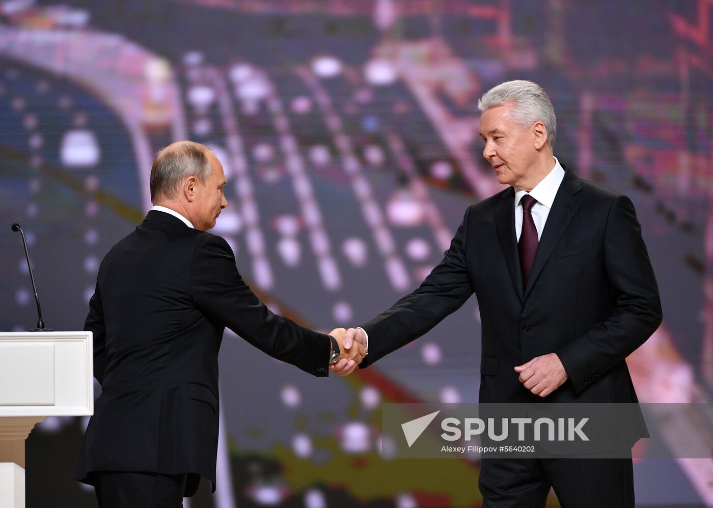 President Vladimir Putin attends inauguration of Mayor of Moscow
