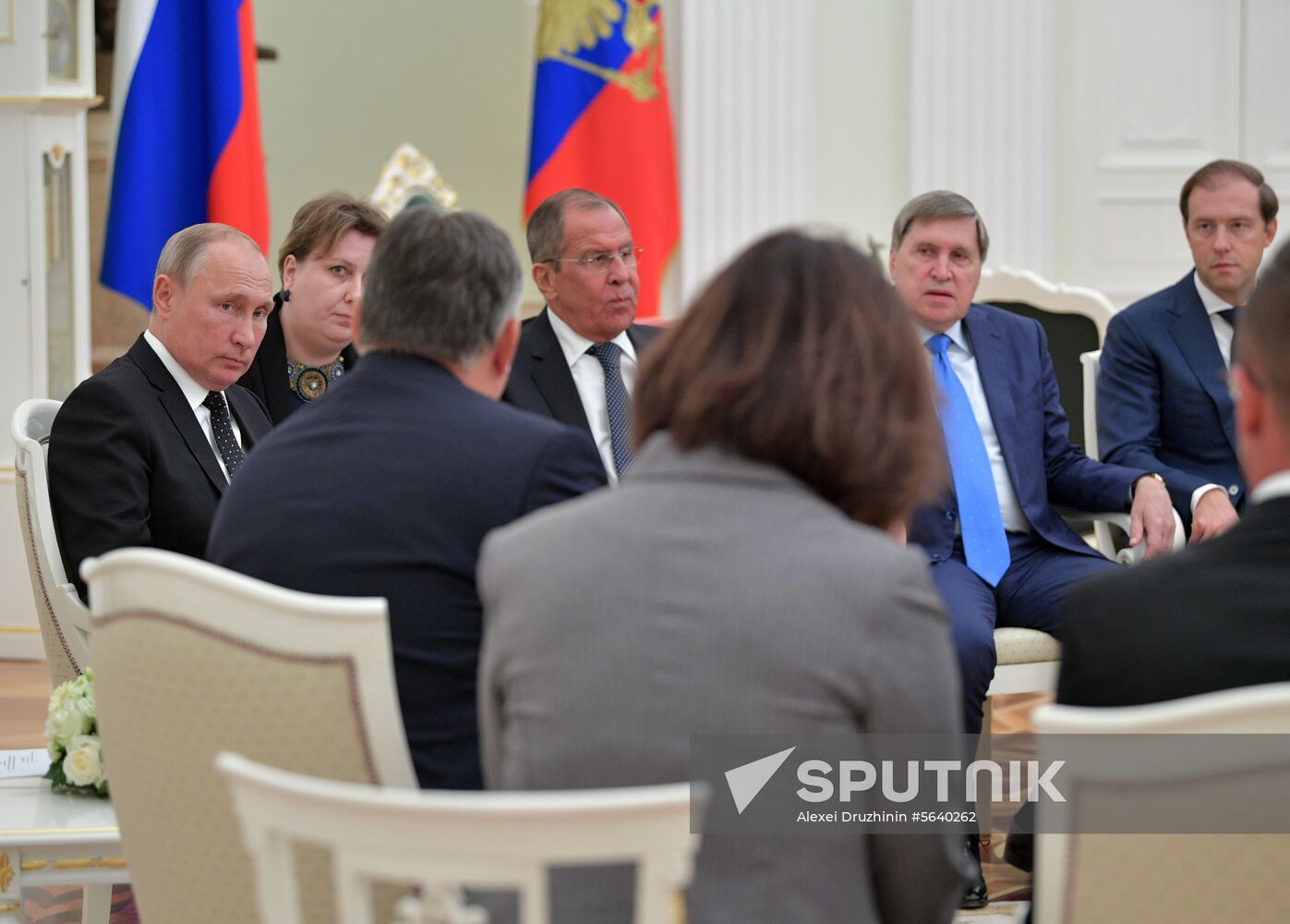 Russian President Vladimir Putin meets with Hungarian Prime Minister Viktor Orban