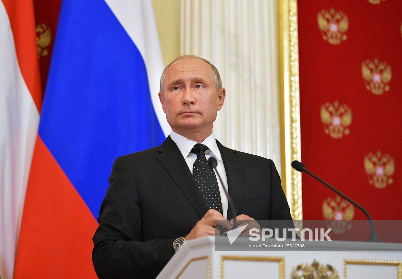 Russian President Vladimir Putin meets with Hungarian Prime Minister Viktor Orban