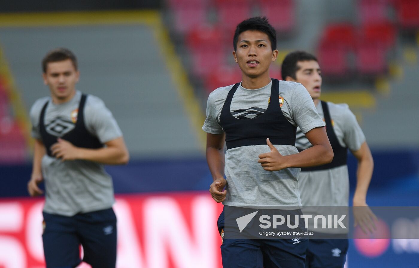 Czech Republic Soccer Champions League CSKA Training