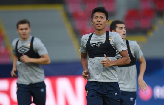 Czech Republic Soccer Champions League CSKA Training