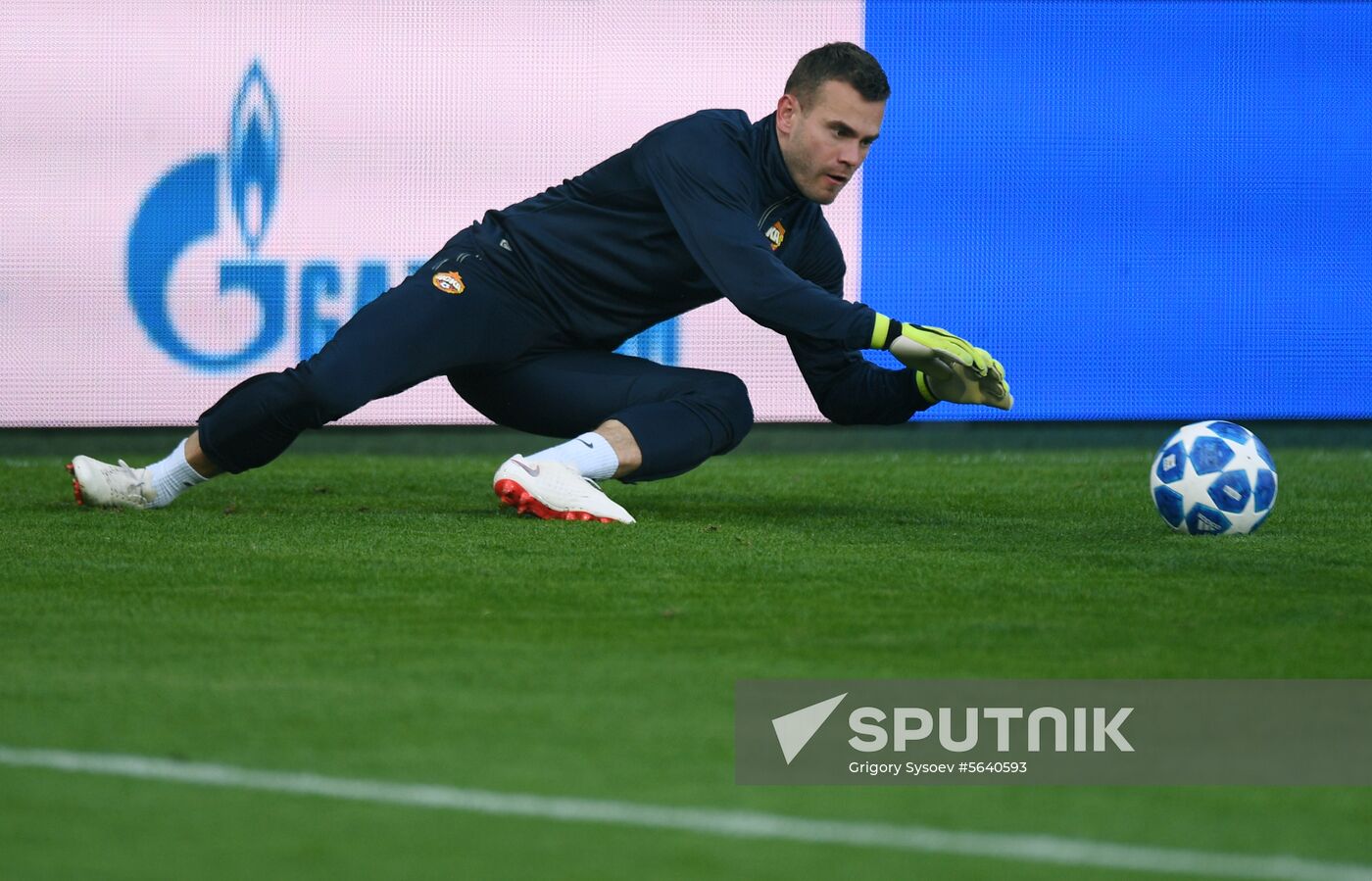 Czech Republic Soccer Champions League CSKA Training