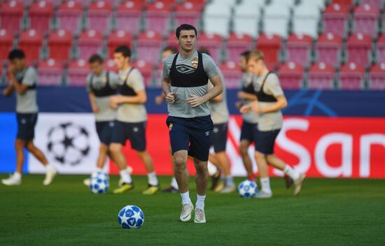Czech Republic Soccer Champions League CSKA Training
