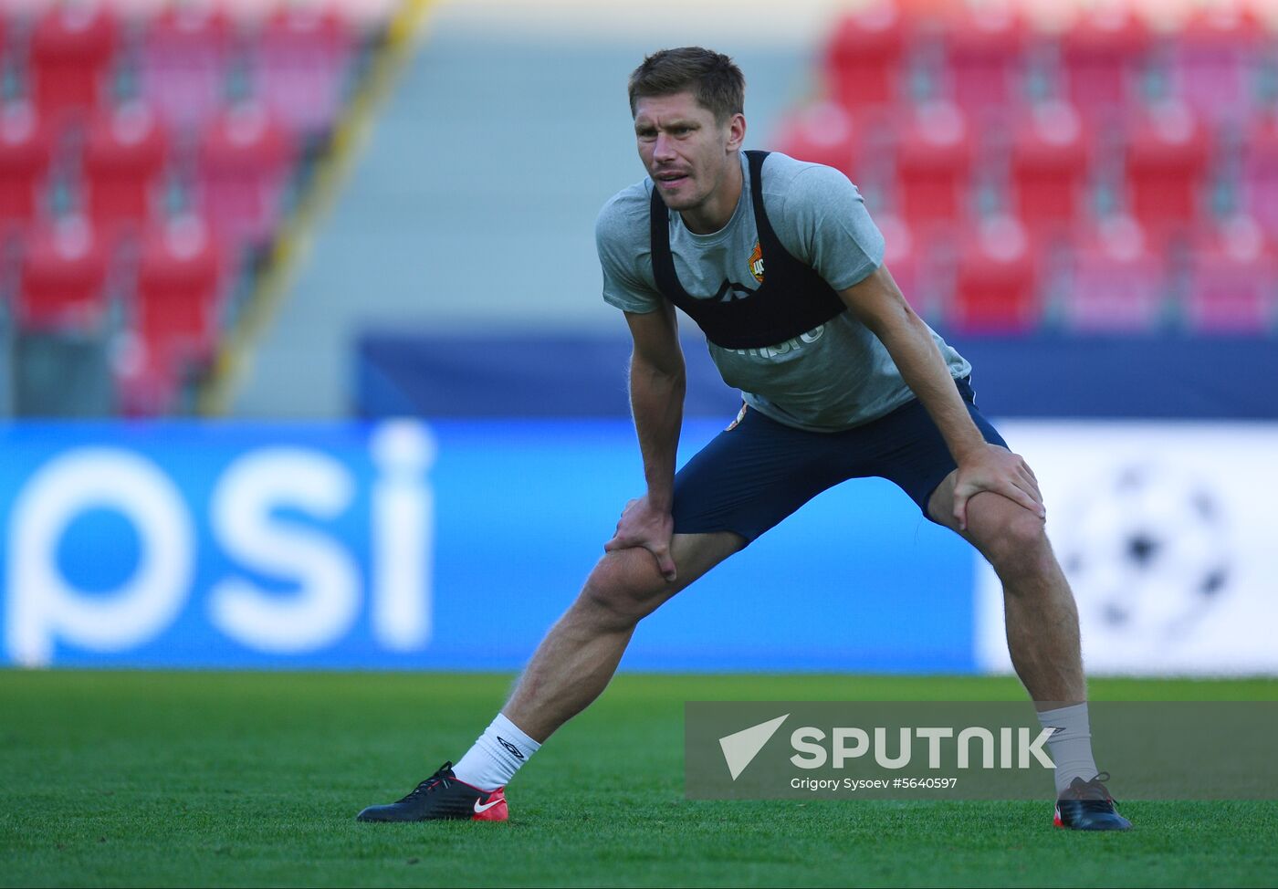 Czech Republic Soccer Champions League CSKA Training