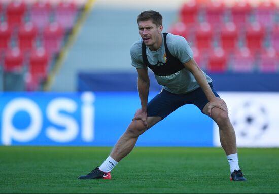 Czech Republic Soccer Champions League CSKA Training