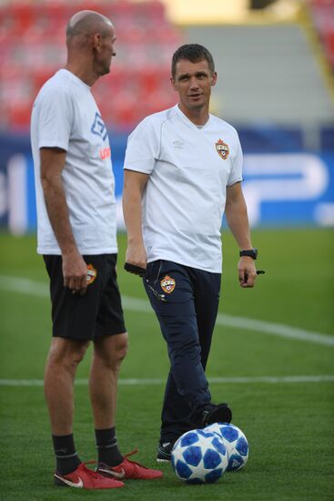Czech Republic Soccer Champions League CSKA Training