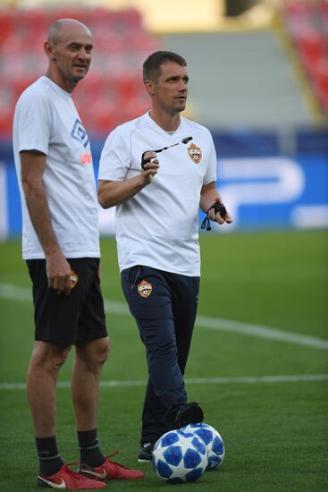 Czech Republic Soccer Champions League CSKA Training