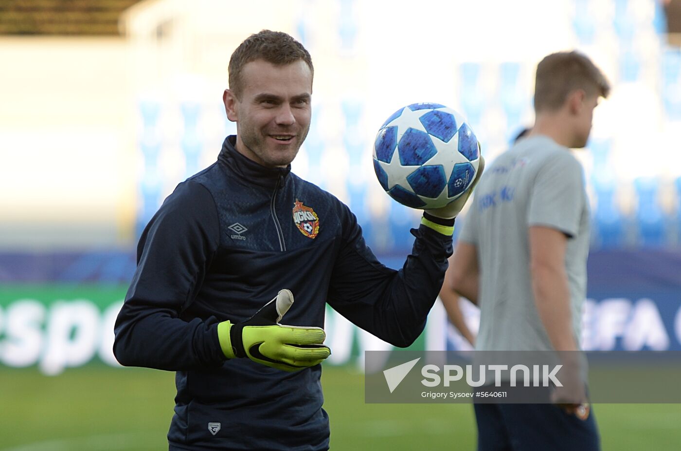 Czech Republic Soccer Champions League CSKA Training
