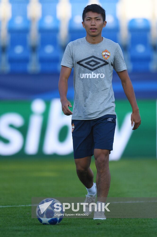 Czech Republic Soccer Champions League CSKA Training