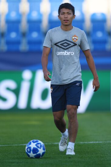 Czech Republic Soccer Champions League CSKA Training