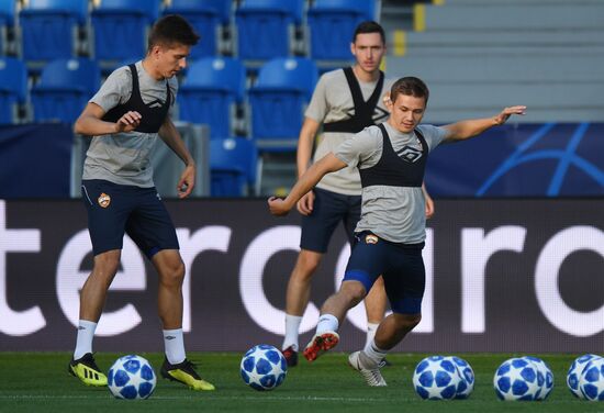 Czech Republic Soccer Champions League CSKA Training