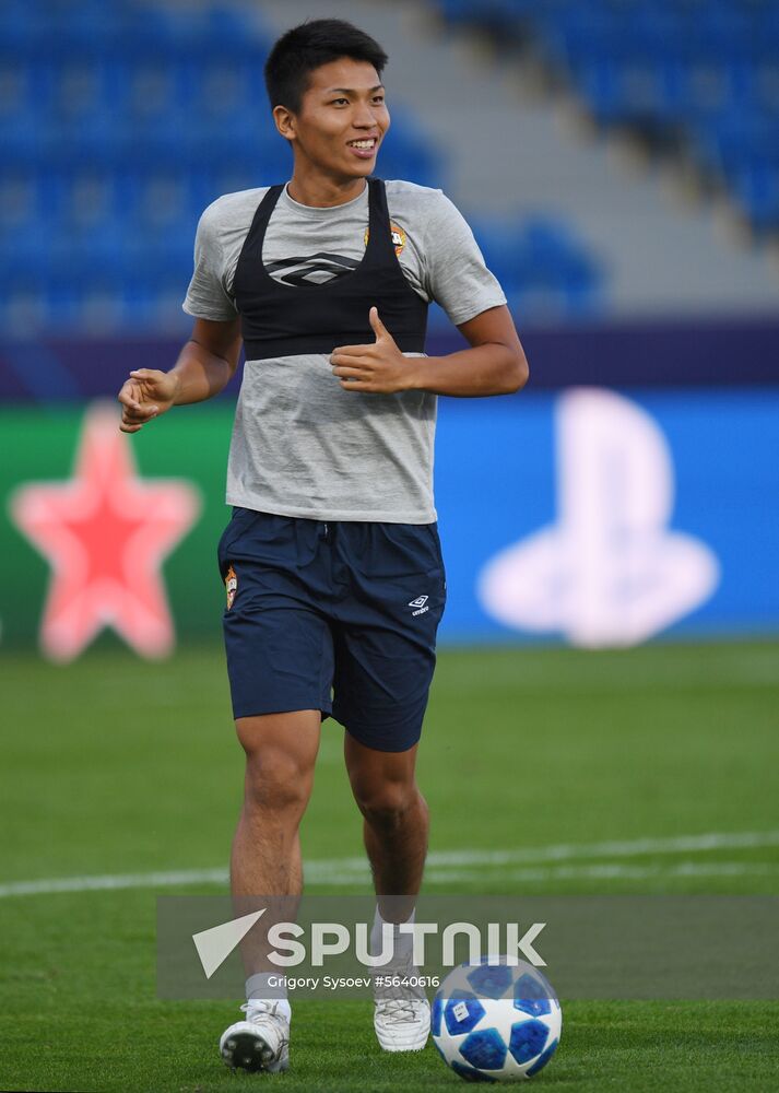 Czech Republic Soccer Champions League CSKA Training