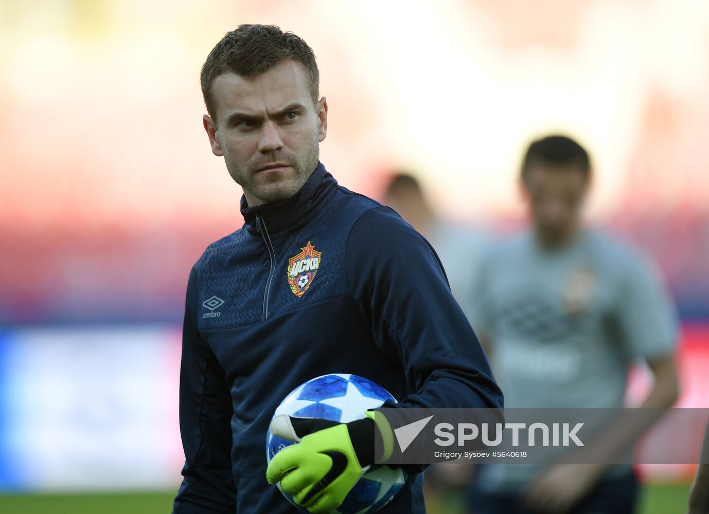 Czech Republic Soccer Champions League CSKA Training
