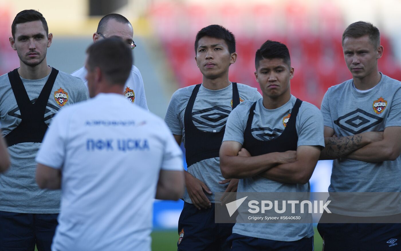 Czech Republic Soccer Champions League CSKA Training