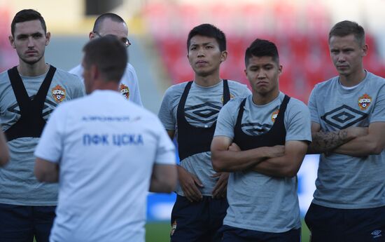 Czech Republic Soccer Champions League CSKA Training