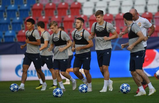 Czech Republic Soccer Champions League CSKA Training