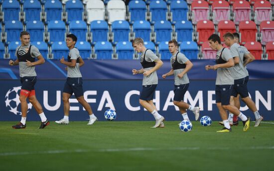 Czech Republic Soccer Champions League CSKA Training