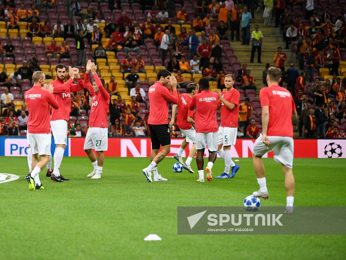 Turkey Soccer Champions League Galatasaray - Lokomotiv