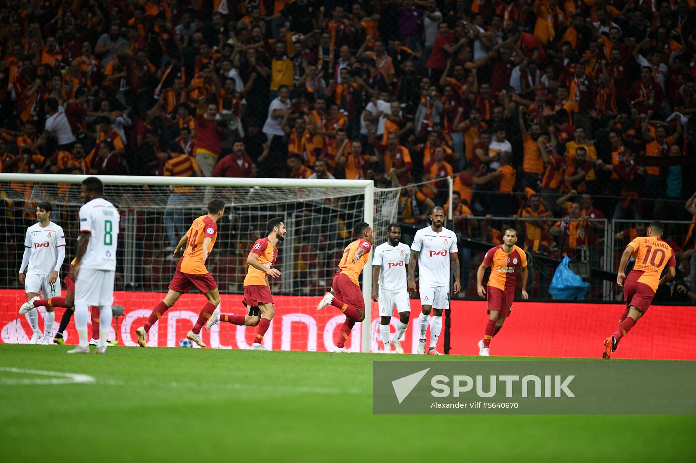 Turkey Soccer Champions League Galatasaray - Lokomotiv