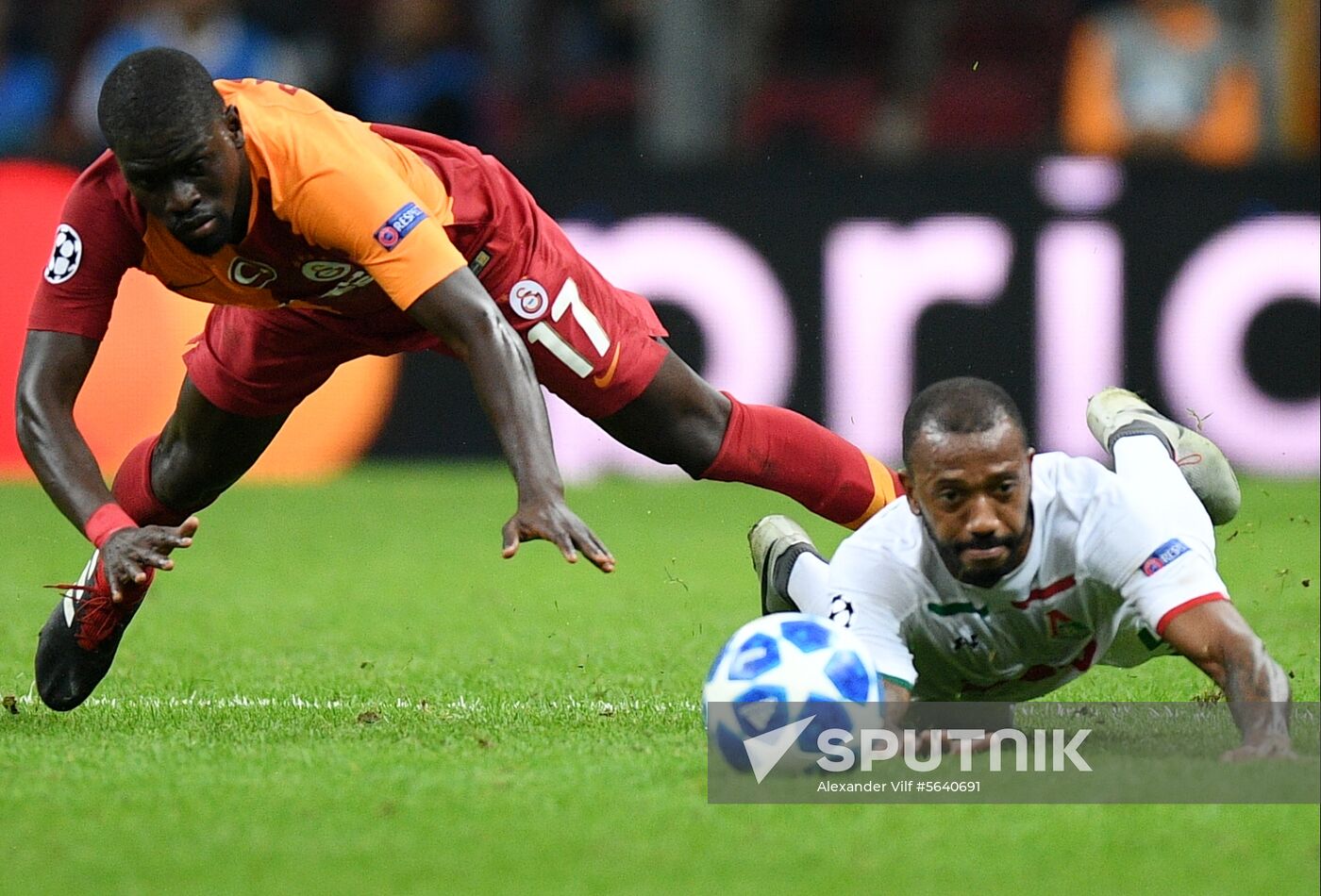 Turkey Soccer Champions League Galatasaray - Lokomotiv