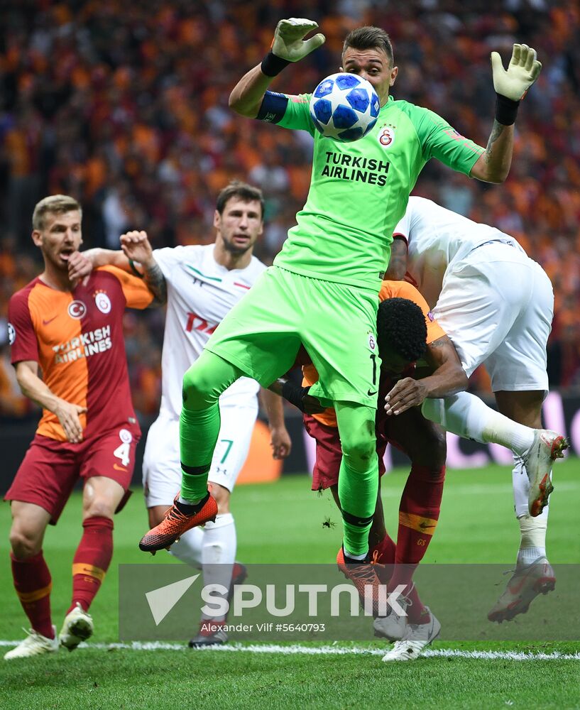 Turkey Soccer Champions League Galatasaray - Lokomotiv