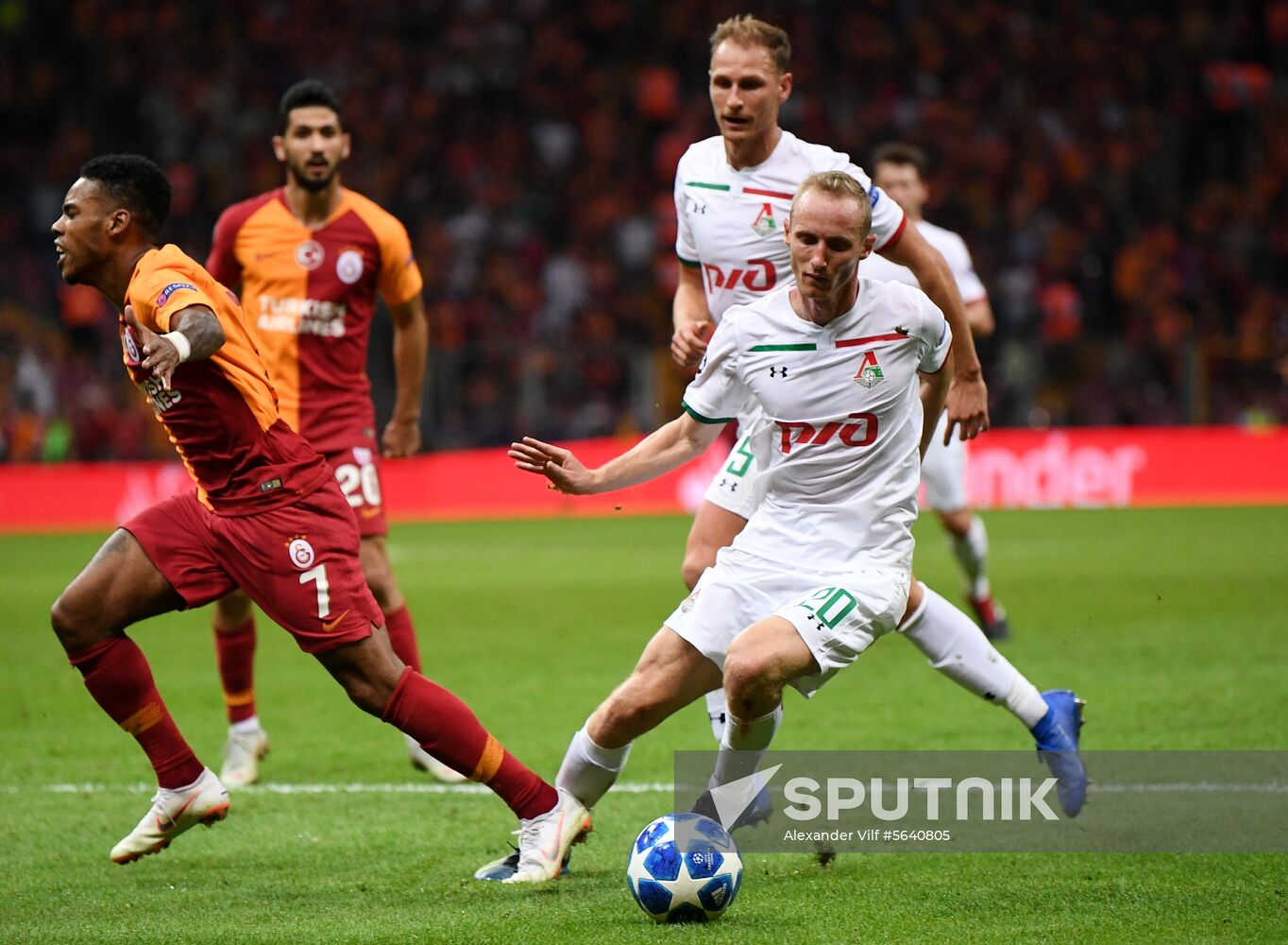Turkey Soccer Champions League Galatasaray - Lokomotiv