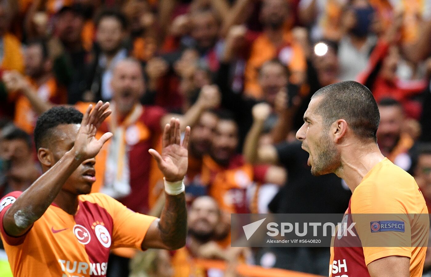 Turkey Soccer Champions League Galatasaray - Lokomotiv