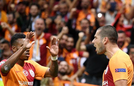 Turkey Soccer Champions League Galatasaray - Lokomotiv