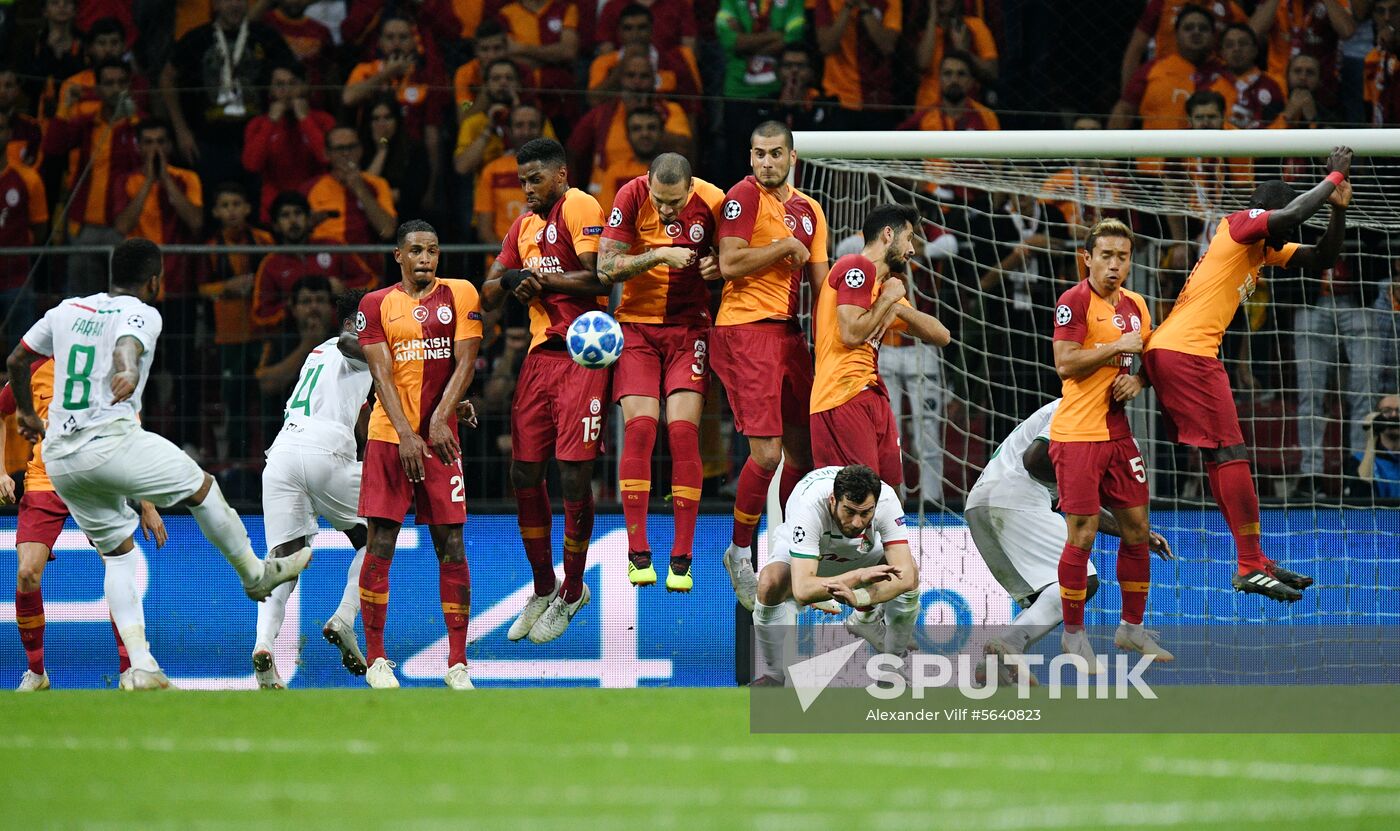 Turkey Soccer Champions League Galatasaray - Lokomotiv