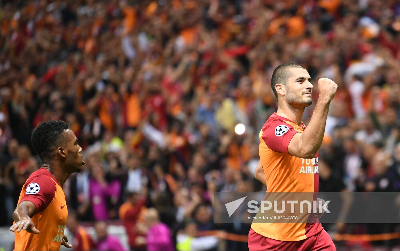 Turkey Soccer Champions League Galatasaray - Lokomotiv