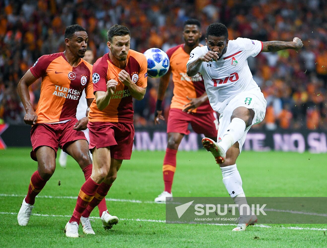 Turkey Soccer Champions League Galatasaray - Lokomotiv