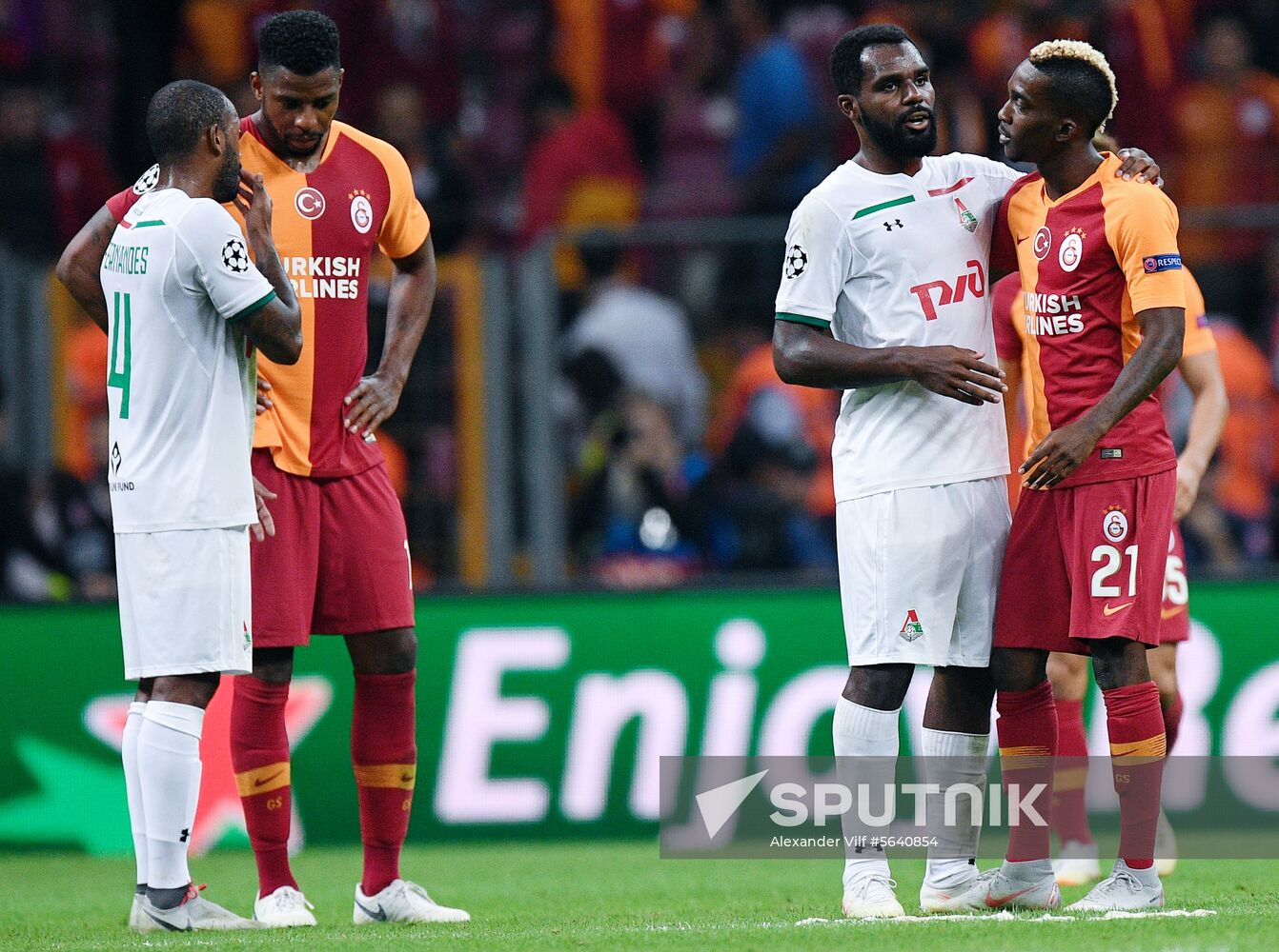 Turkey Soccer Champions League Galatasaray - Lokomotiv