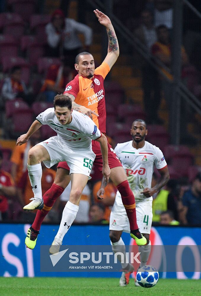 Turkey Soccer Champions League Galatasaray - Lokomotiv