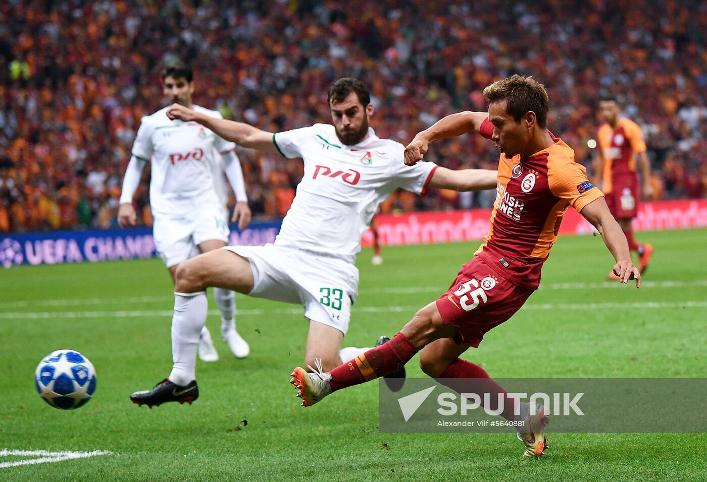 Turkey Soccer Champions League Galatasaray - Lokomotiv