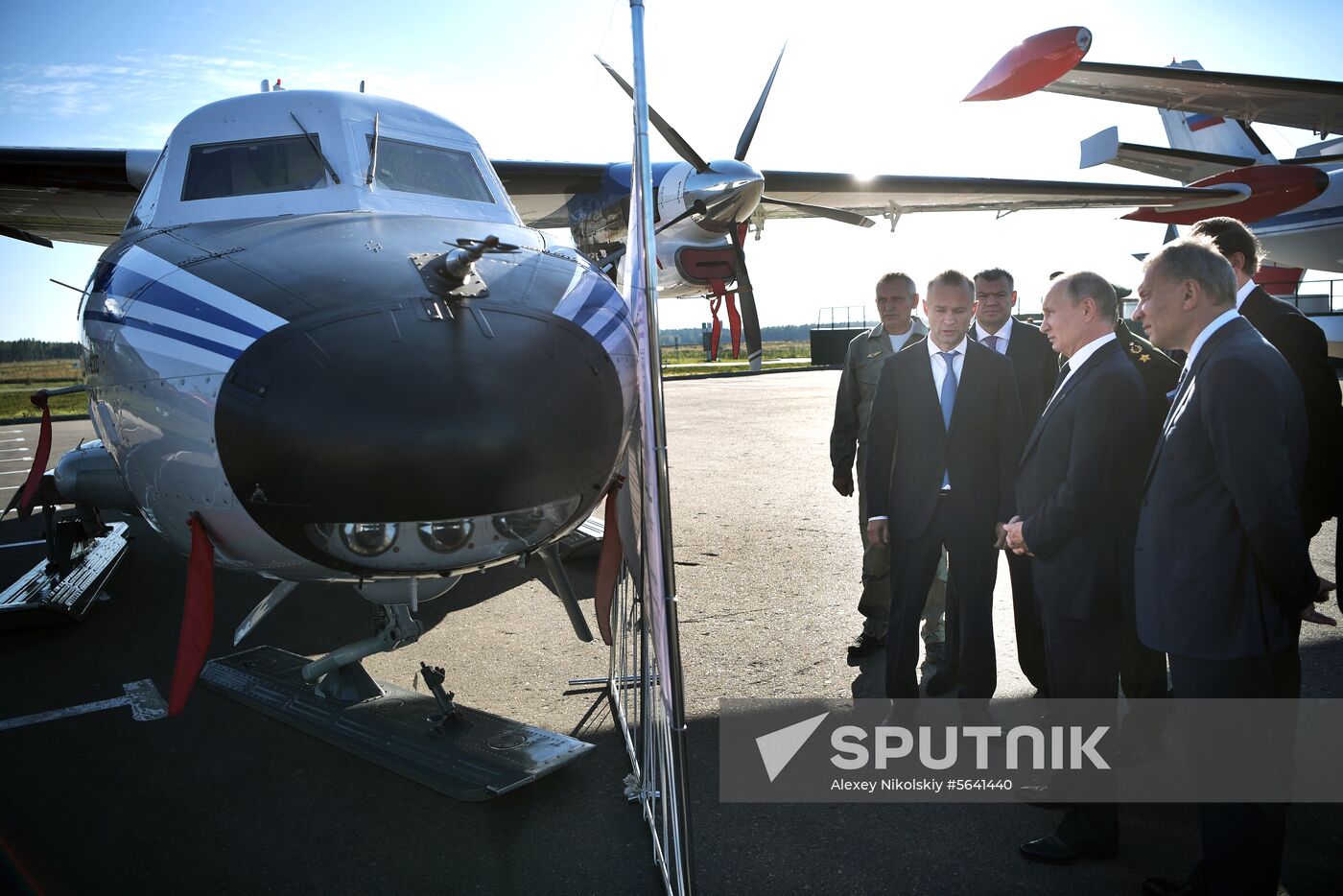 President Vladimir Putin visits Patriot park