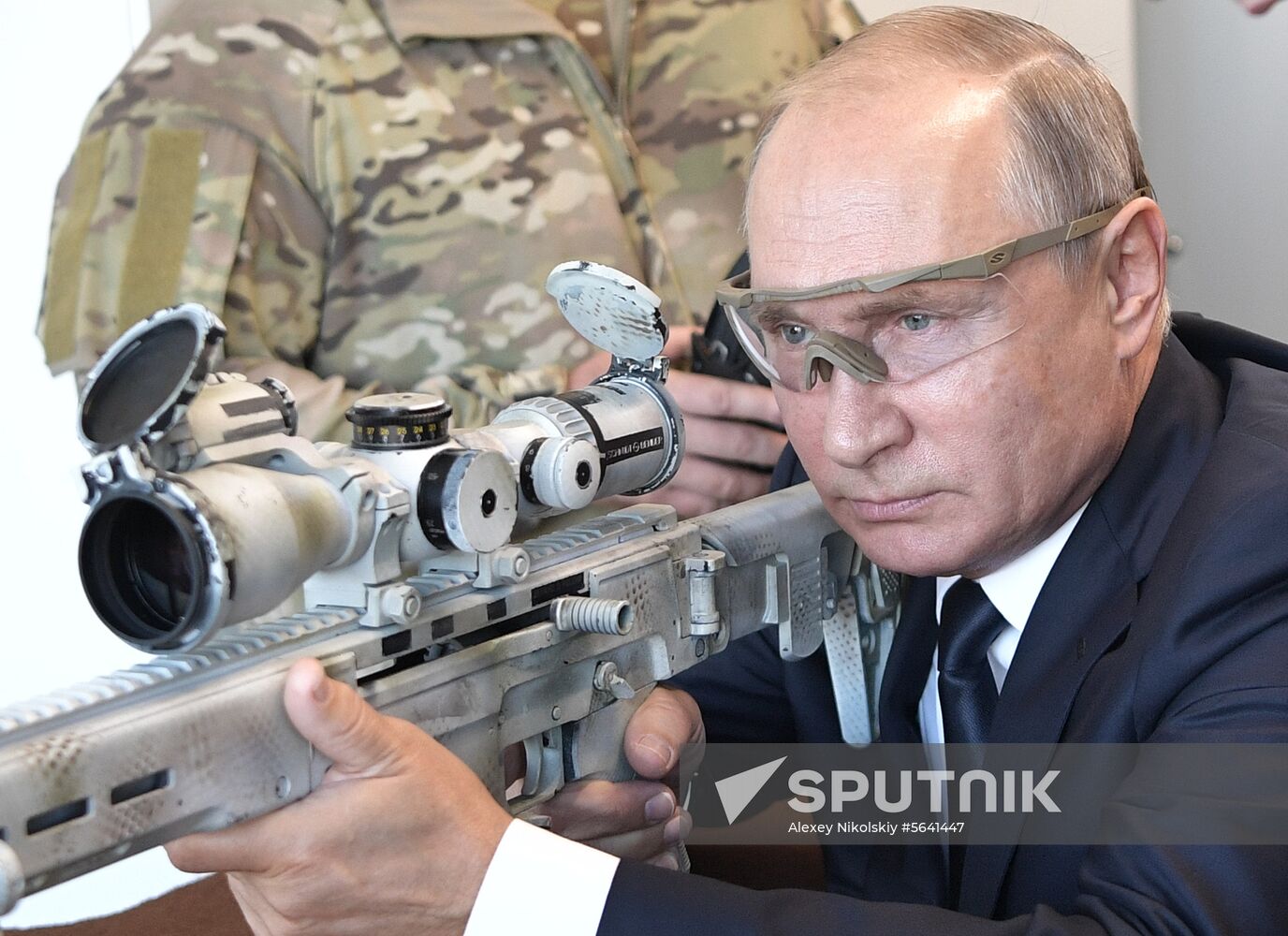 President Vladimir Putin visits Patriot park