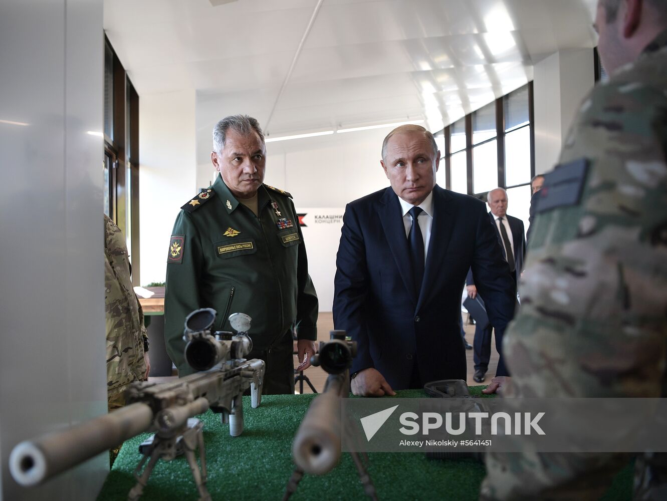 President Vladimir Putin visits Patriot park