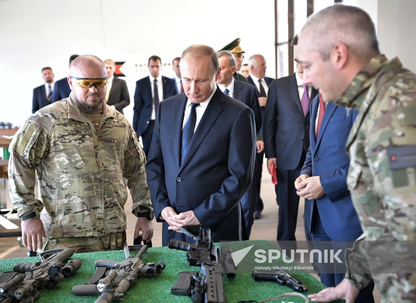 President Vladimir Putin visits Patriot park
