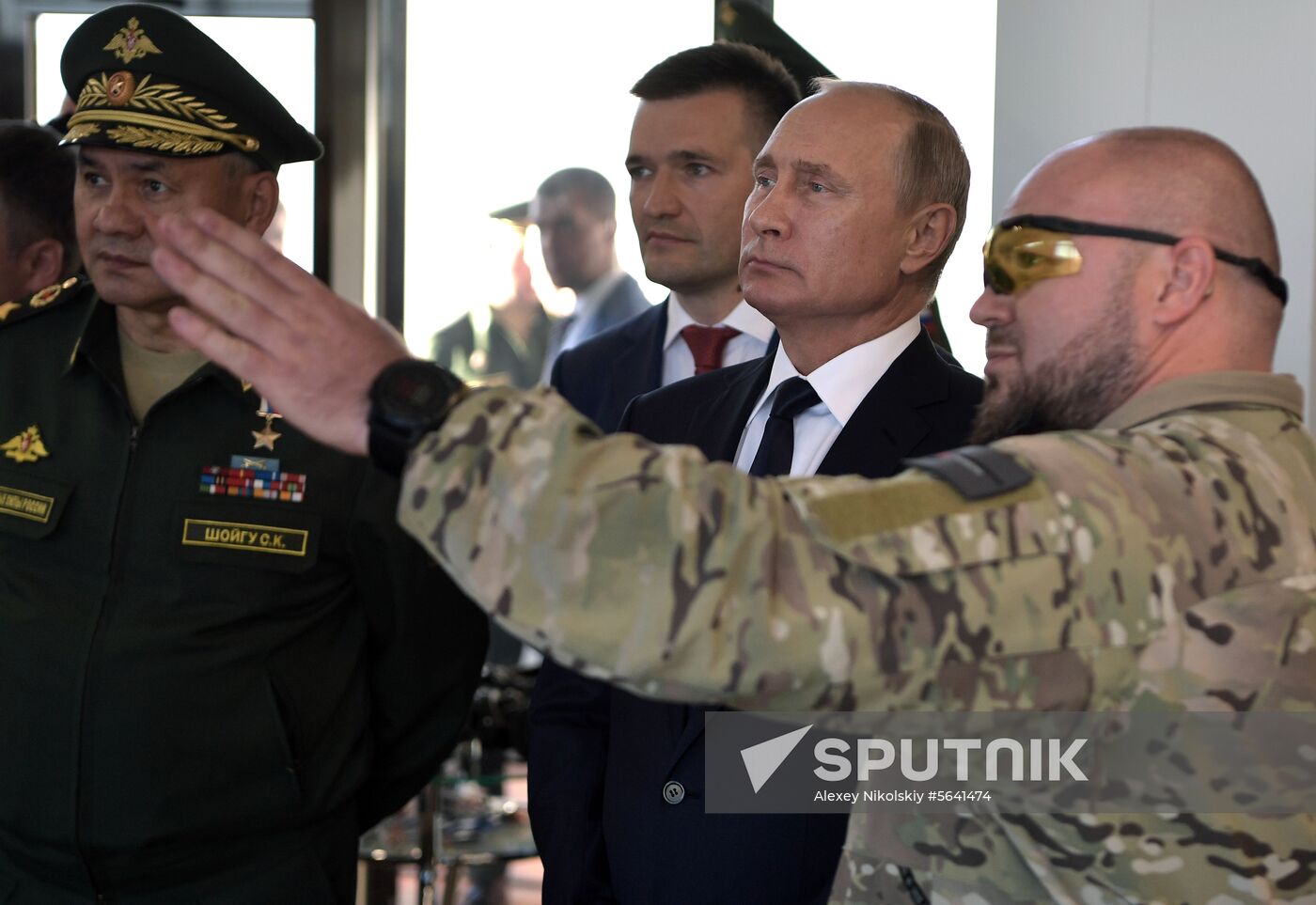 President Vladimir Putin visits Patriot park