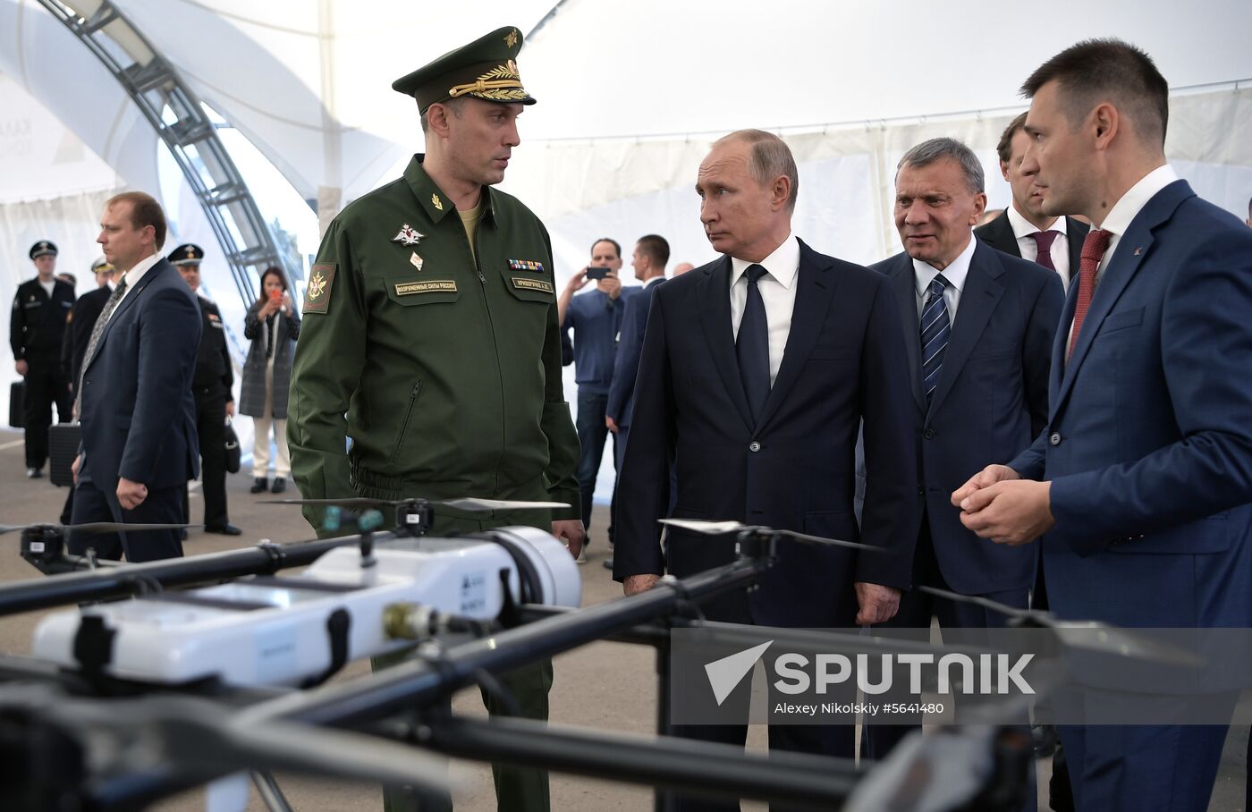 President Vladimir Putin visits Patriot park