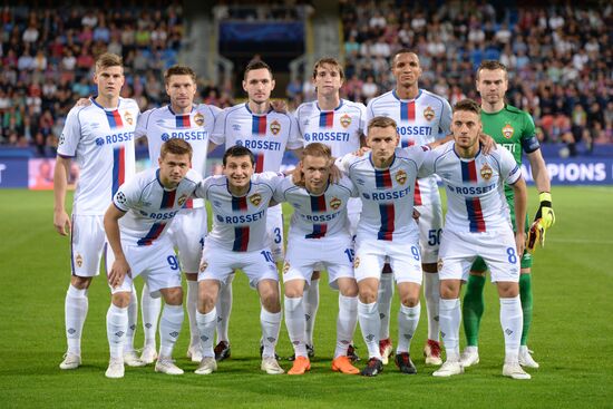 Czech Republic Soccer Champions League Viktoria Plzen - CSKA Moscow