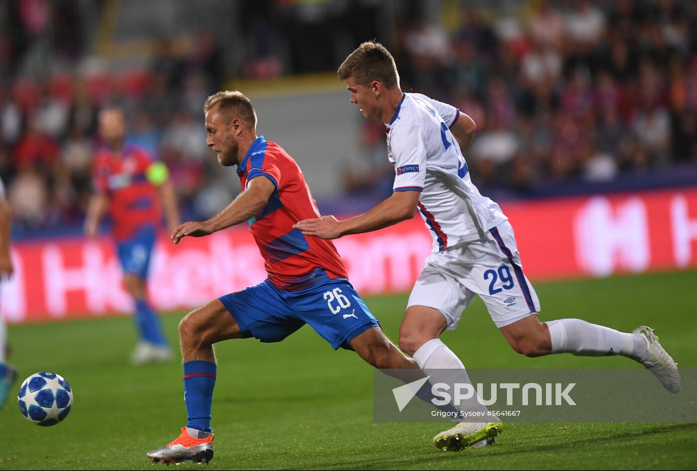 Czech Republic Soccer Champions League Viktoria Plzen - CSKA Moscow