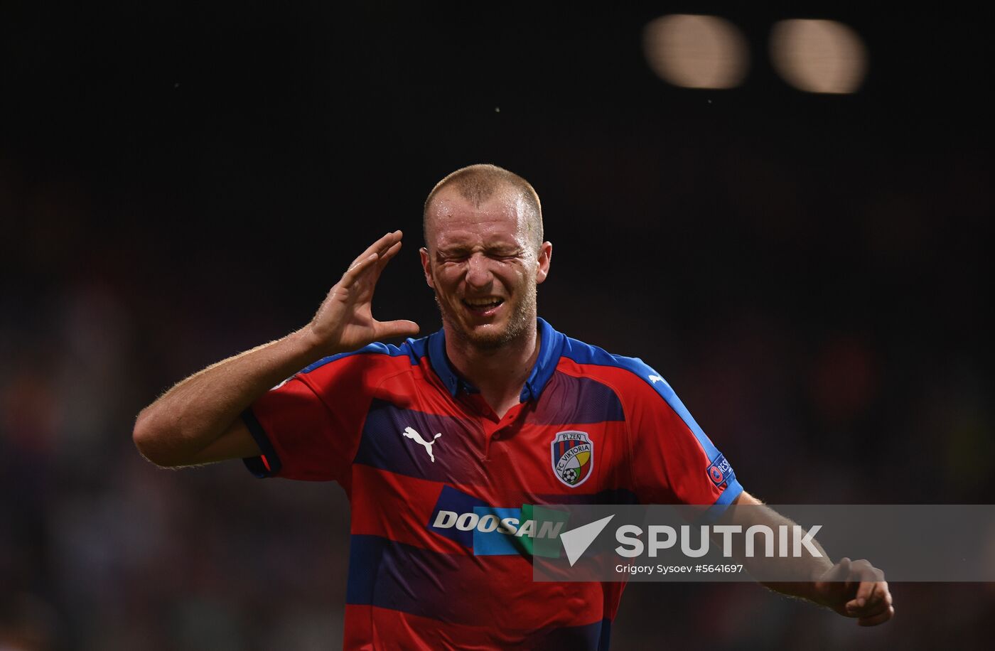 Czech Republic Soccer Champions League Viktoria Plzen - CSKA Moscow